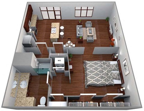 Loft Floor Plan at Woodstock West by Walton, Woodstock, GA